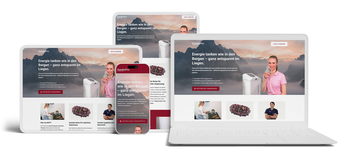 Website Webdesign Praxis Kardiologe IHHT